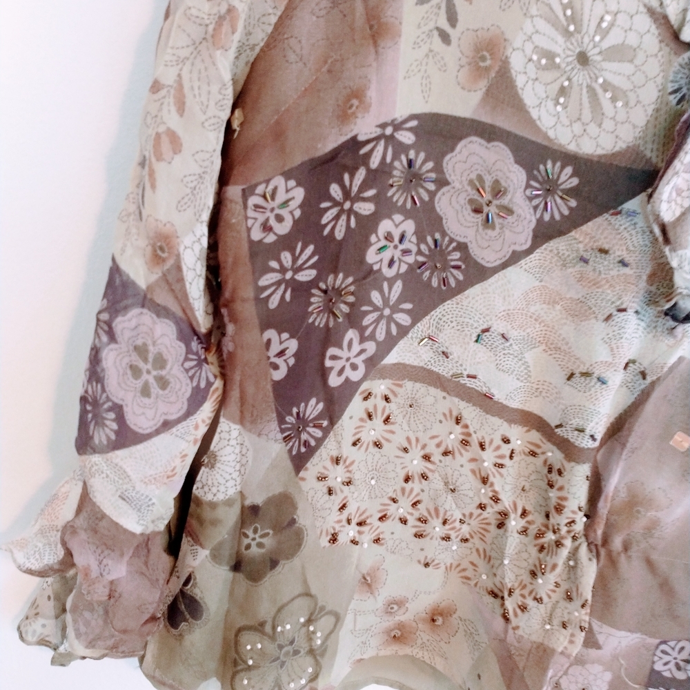 Silk vintage top - Picture 2 of 5